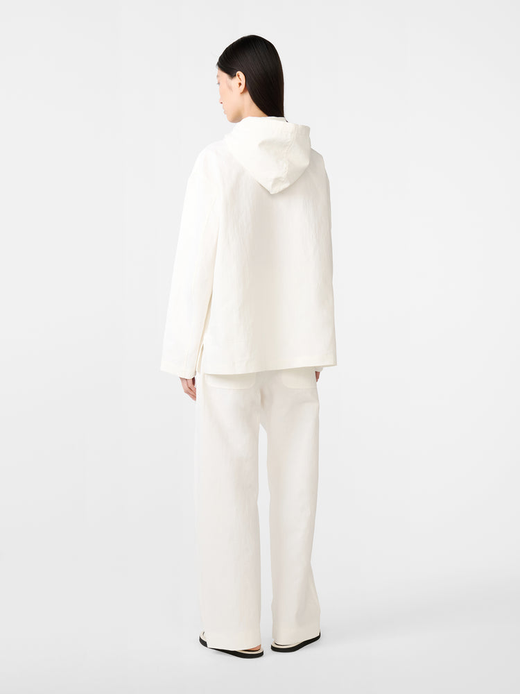 Belleri Linen Jacket in Milk