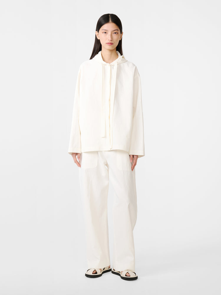 Belleri Linen Jacket in Milk