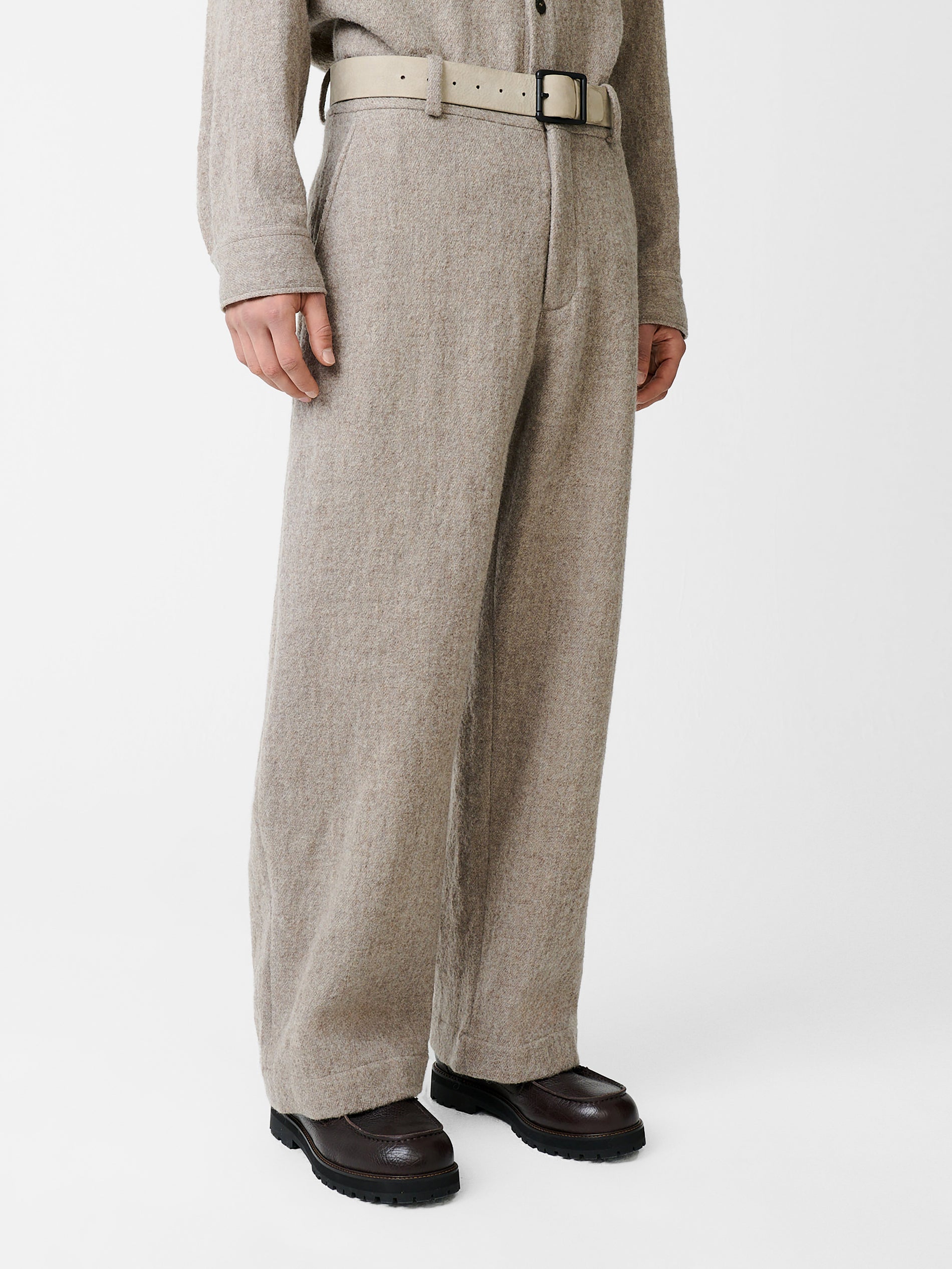 Bosworth Wool Pant in Feather - Studio Nicholson