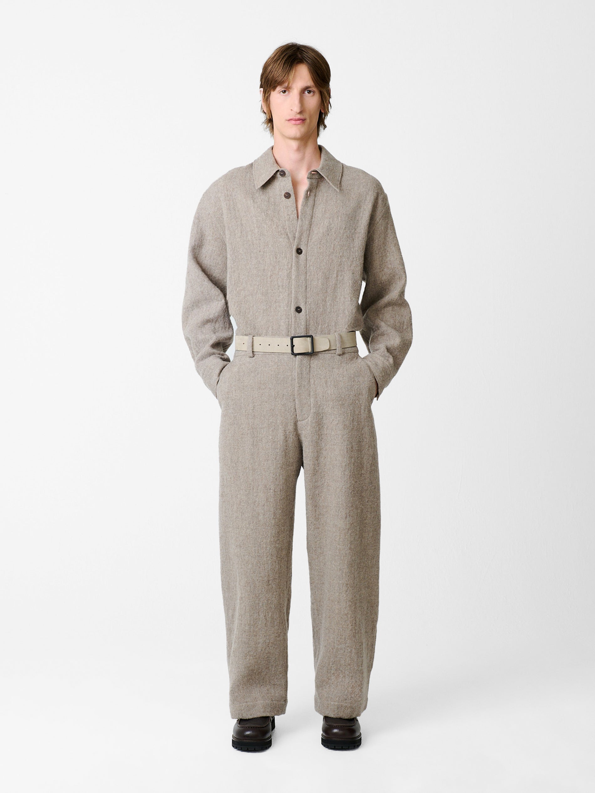 Bosworth Wool Pant in Feather - Studio Nicholson