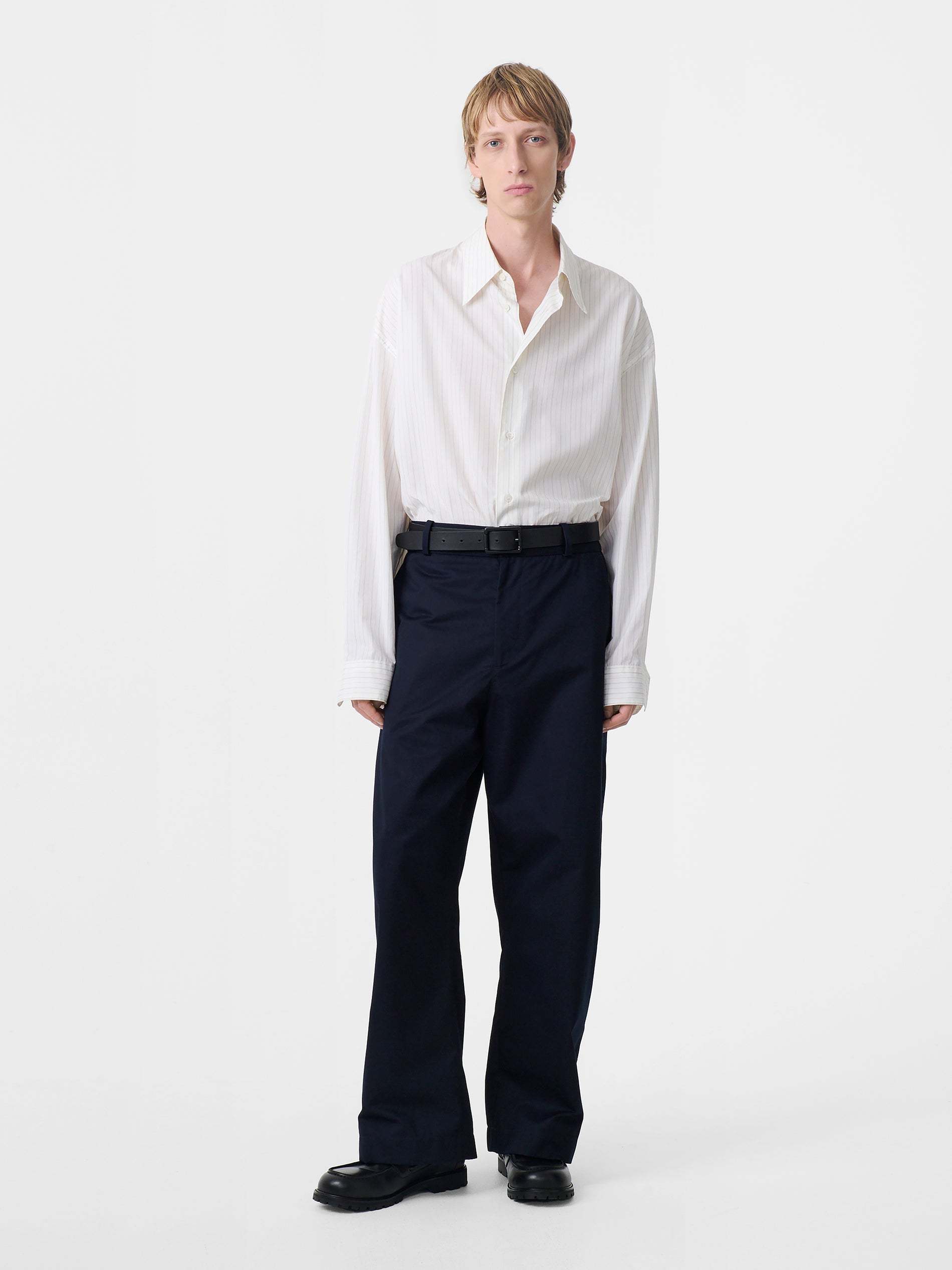Bosworth Twill Pant in Darkest Navy - Studio Nicholson