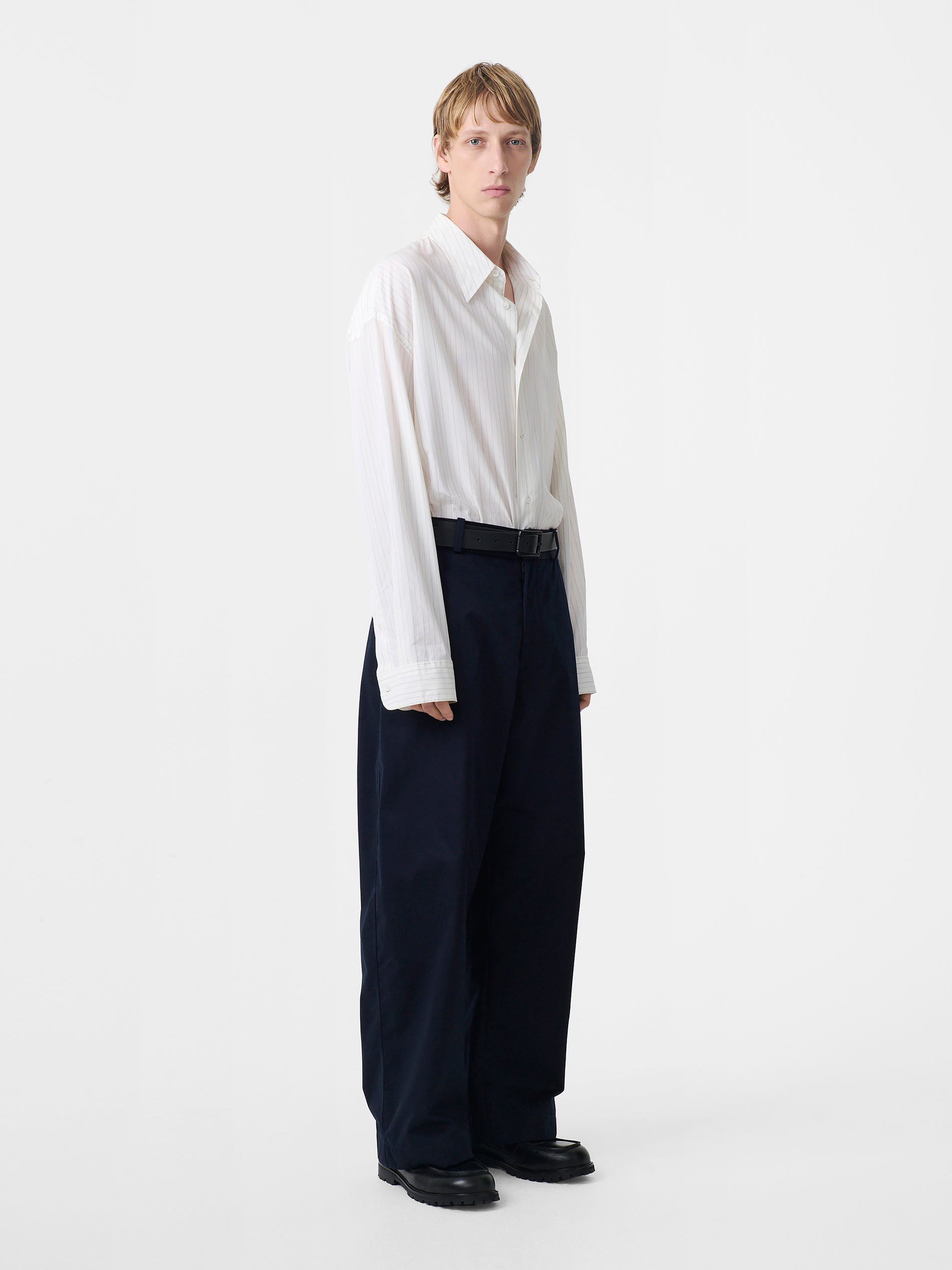 Bosworth Twill Pant in Darkest Navy - Studio Nicholson