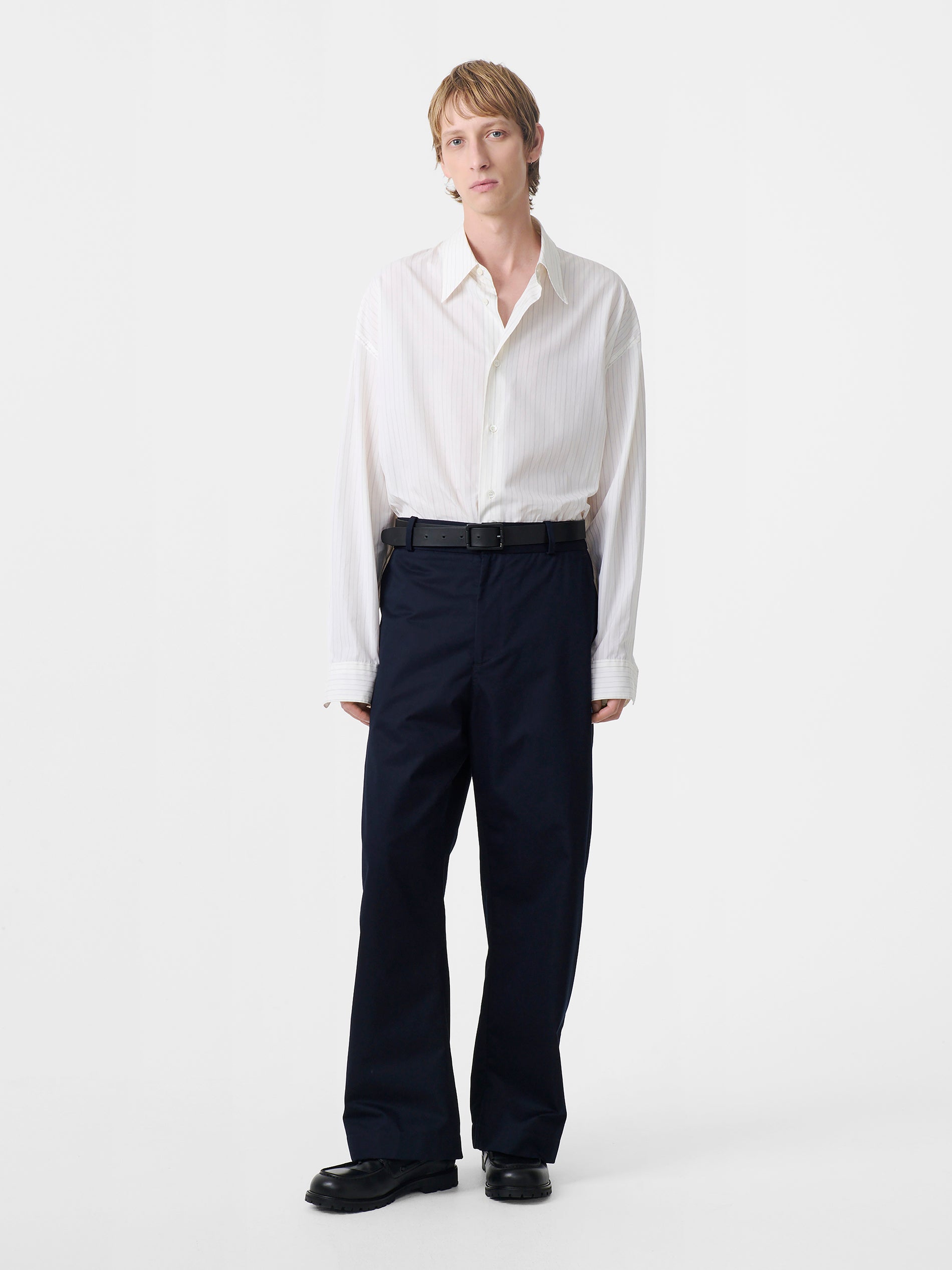 Bosworth Twill Pant in Darkest Navy - Studio Nicholson