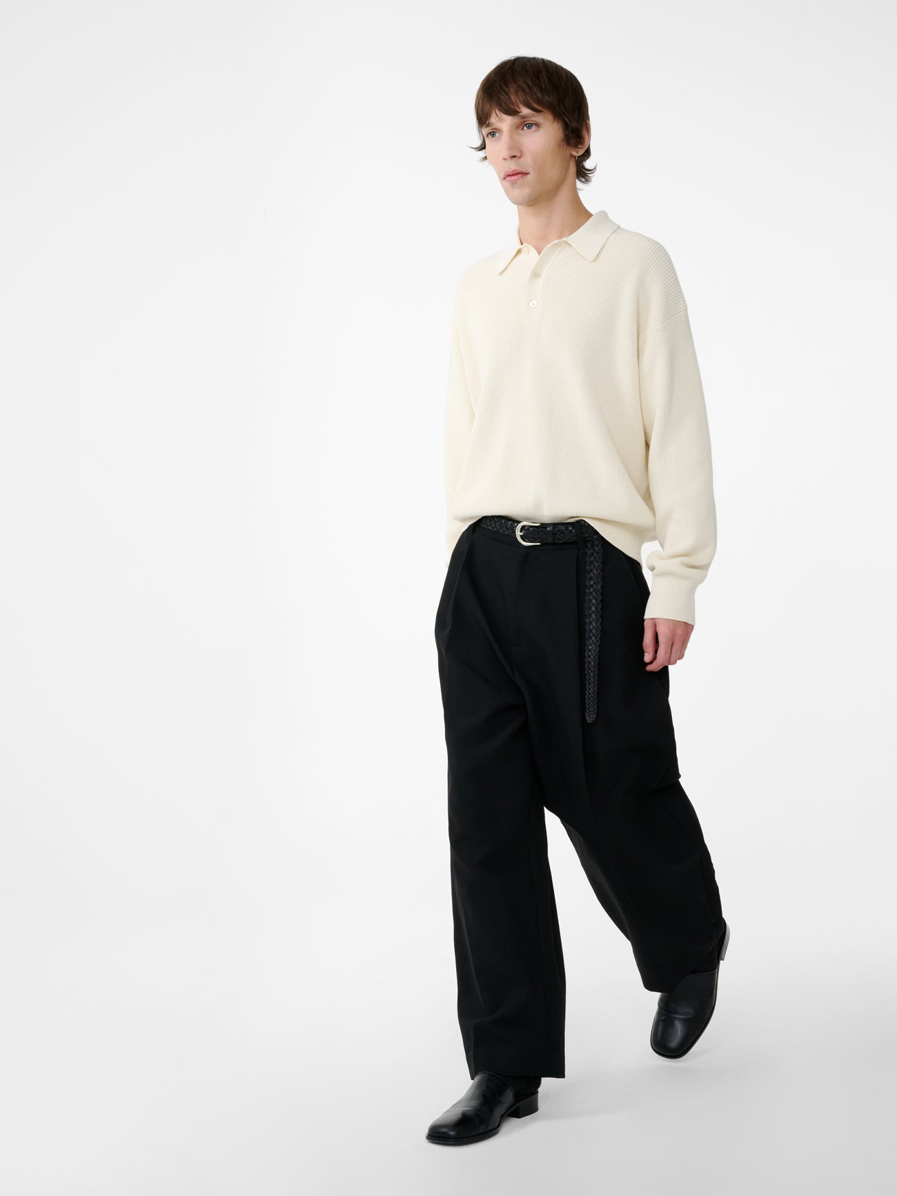Bourne Knit in Parchment - Studio Nicholson