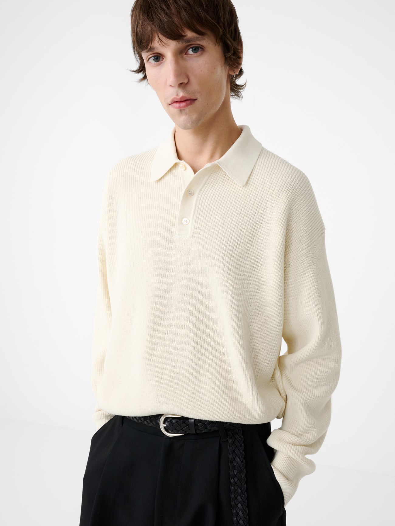 Bourne Knit in Parchment - Studio Nicholson
