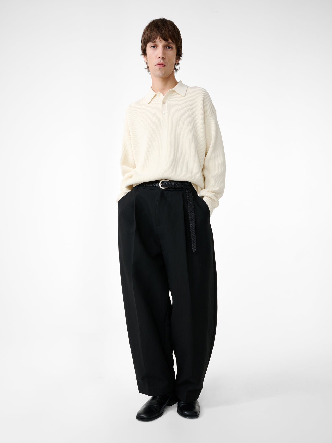 Bourne Knit in Parchment - Studio Nicholson
