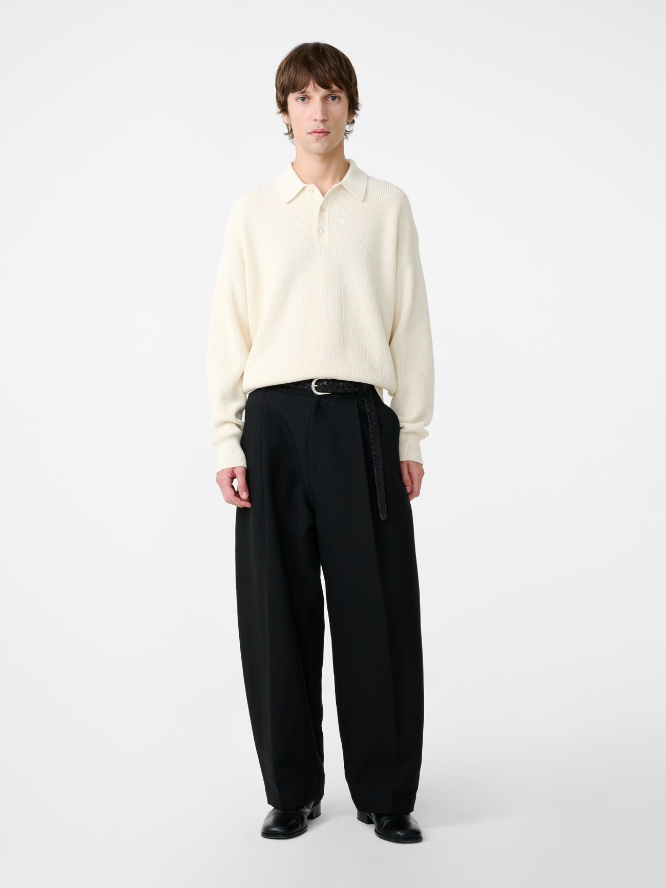 Bourne Knit in Parchment - Studio Nicholson