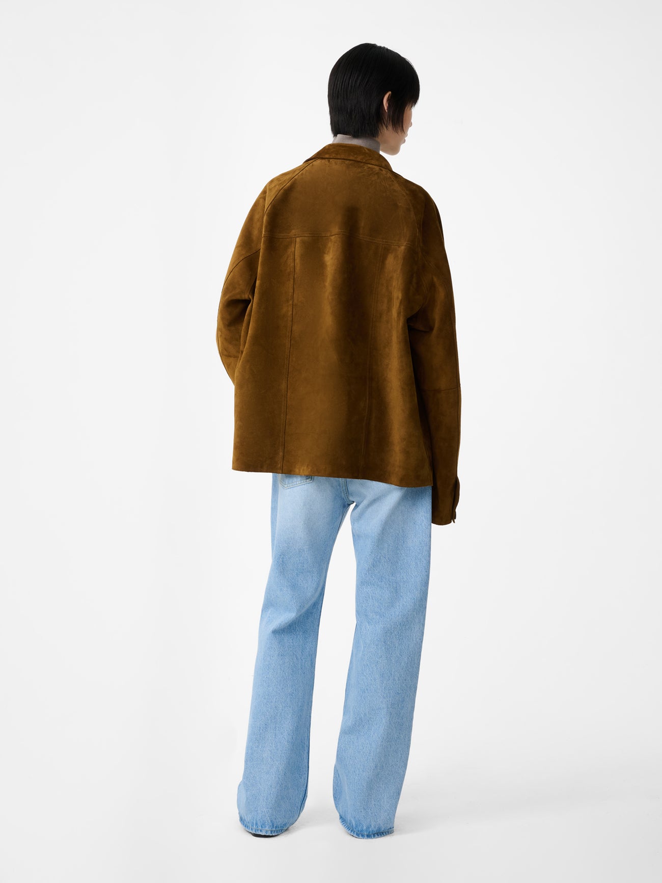 Bowe Suede Jacket in Mustard