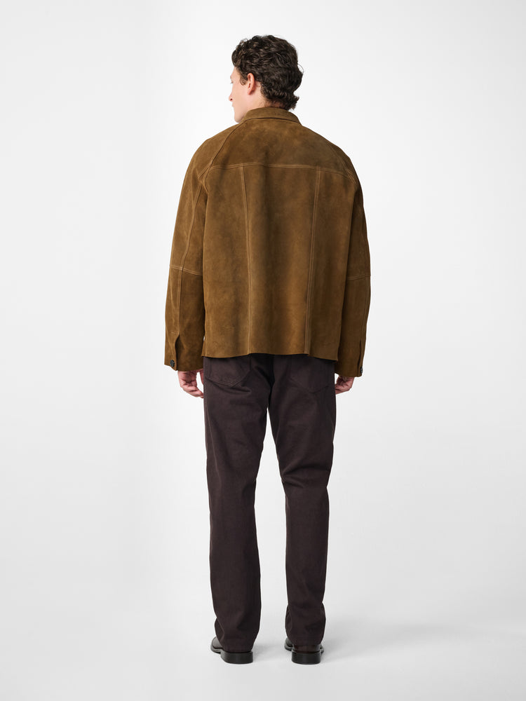 Bowe Suede Jacket in Mustard