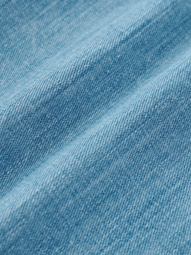 SN X BEAMS PLUS Lisa Denim Shirt in Faded Wash