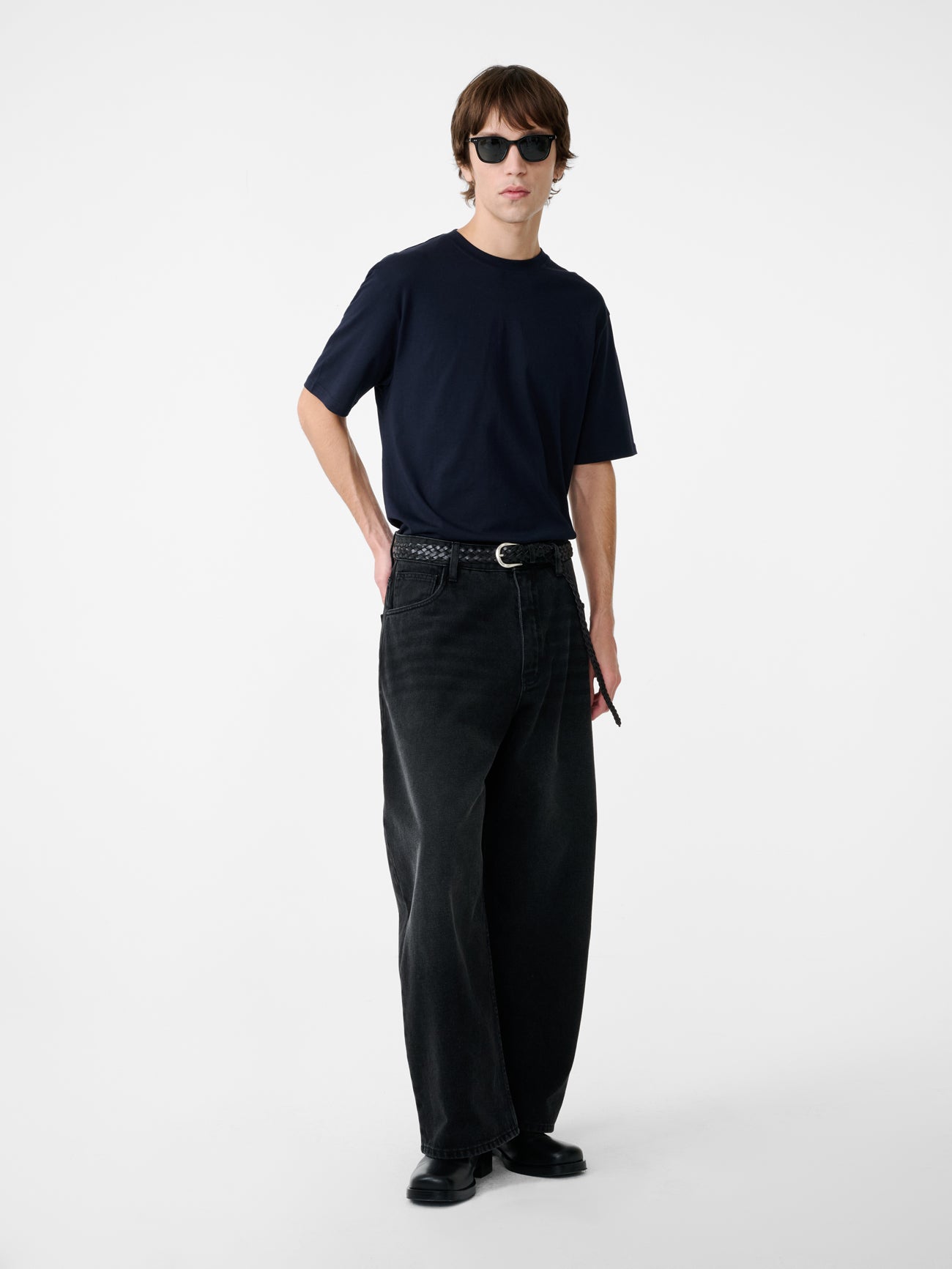 Bric T-Shirt in Darkest Navy - Studio Nicholson