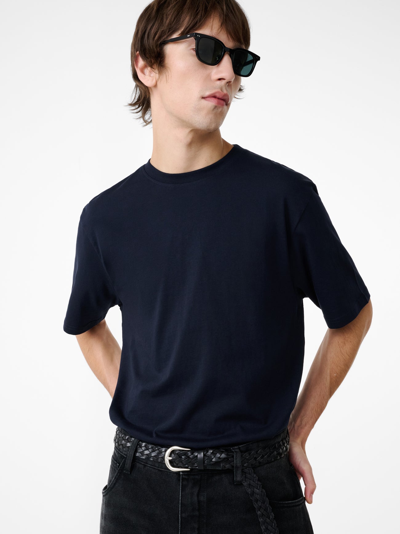 Bric T-Shirt in Darkest Navy - Studio Nicholson
