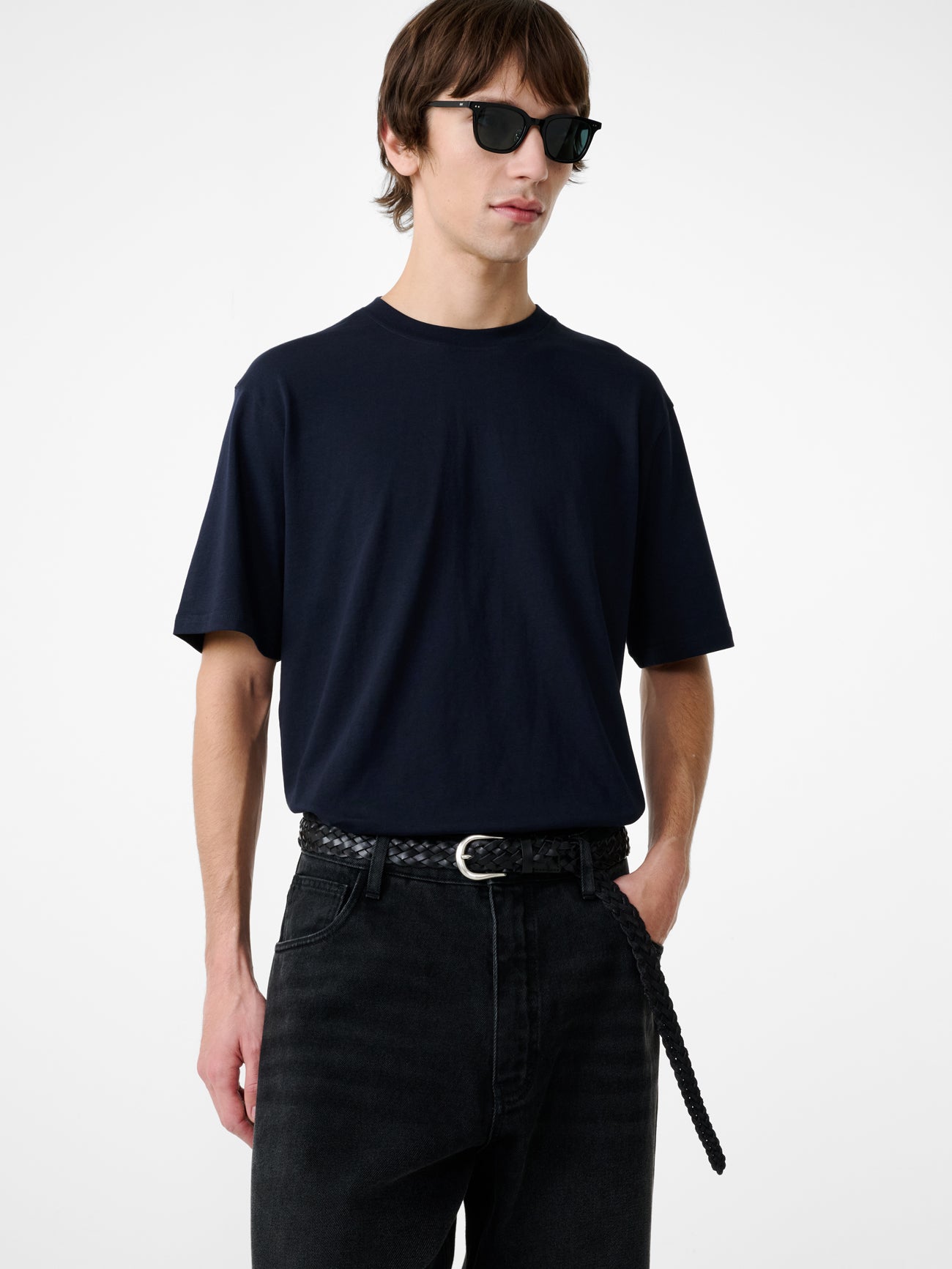 Bric T-Shirt in Darkest Navy - Studio Nicholson