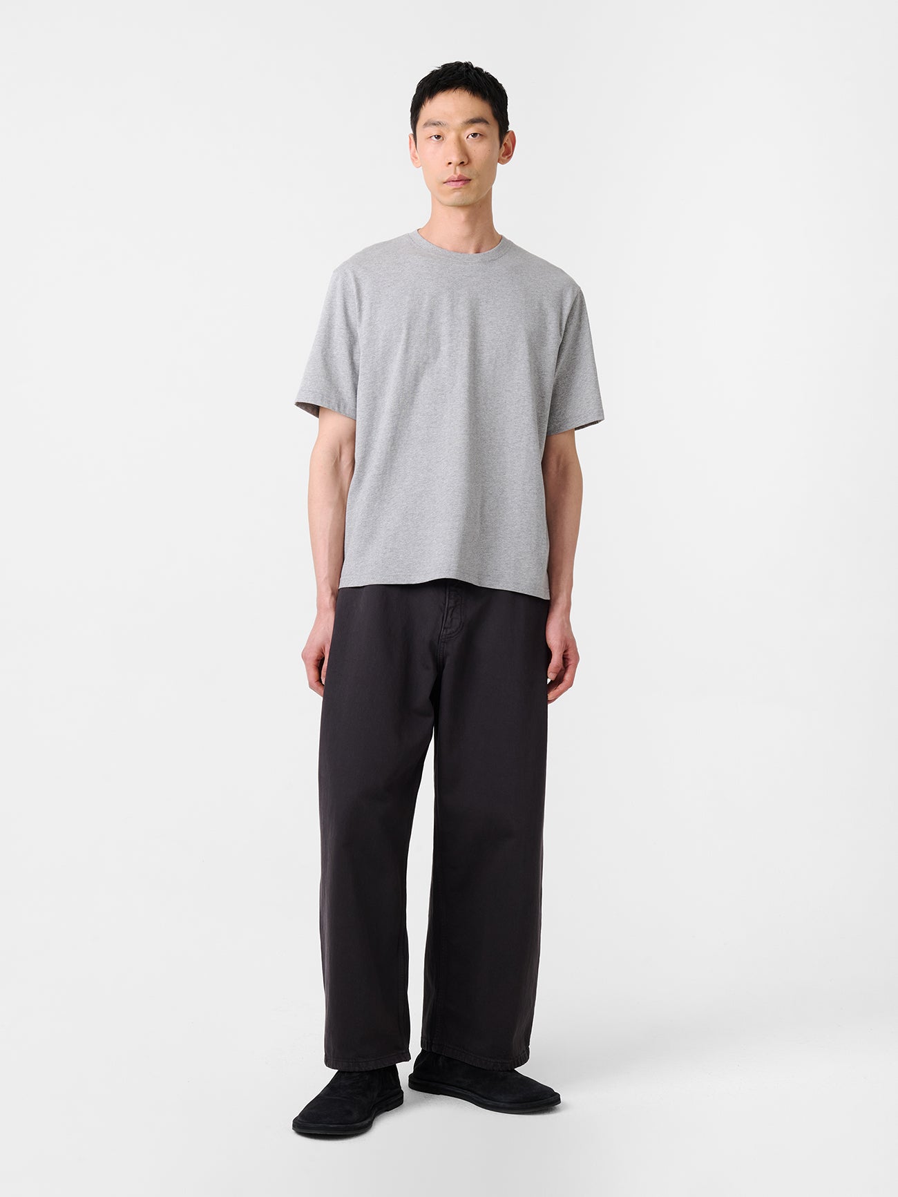 Bric T-Shirt in Grey Marl – Studio Nicholson