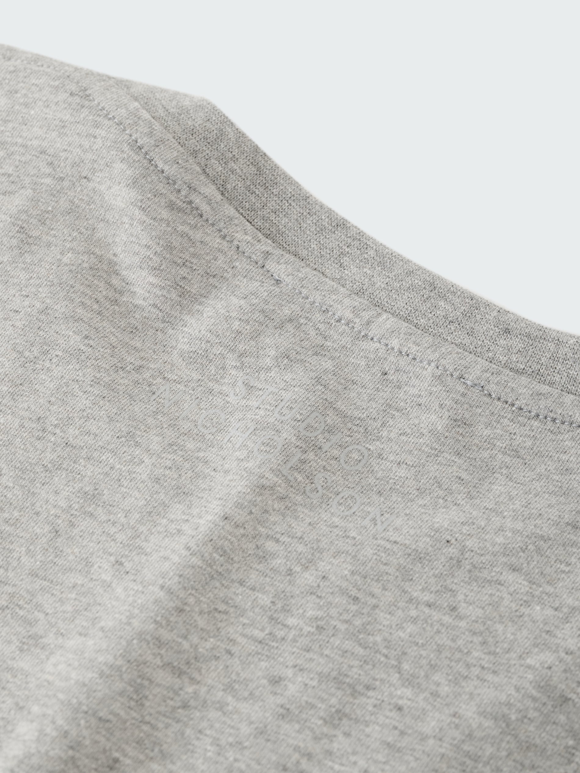 Bric T-Shirt in Grey Marl - Studio Nicholson