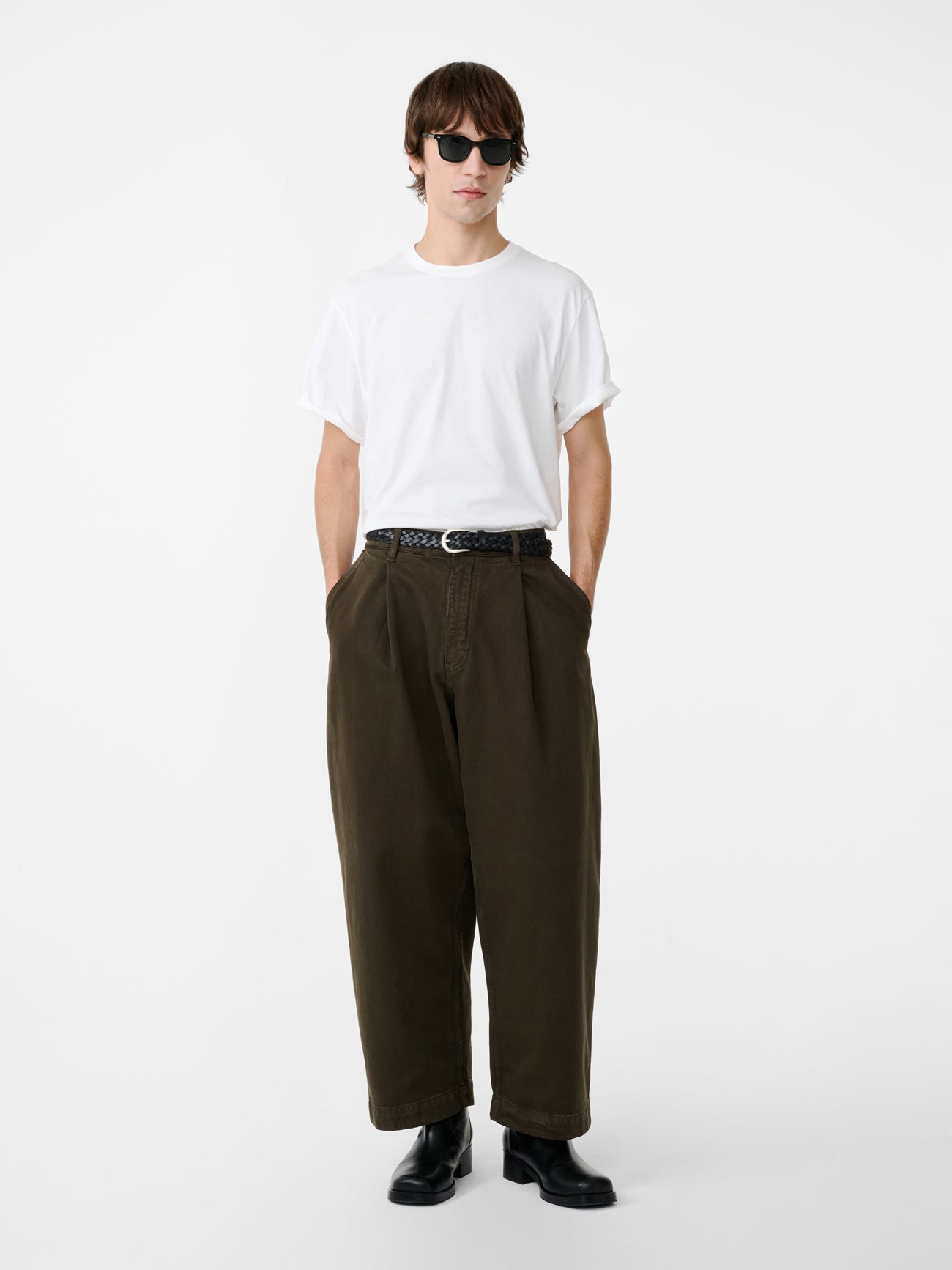 Bric T-Shirt in Off White - Studio Nicholson