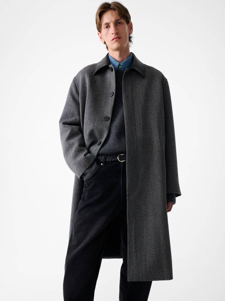 Bryn Coat in Black / White