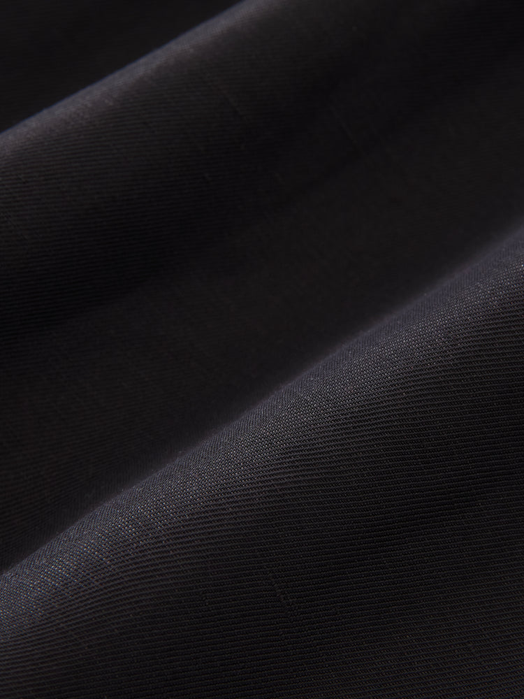 Bute Linen Top in Darkest Navy