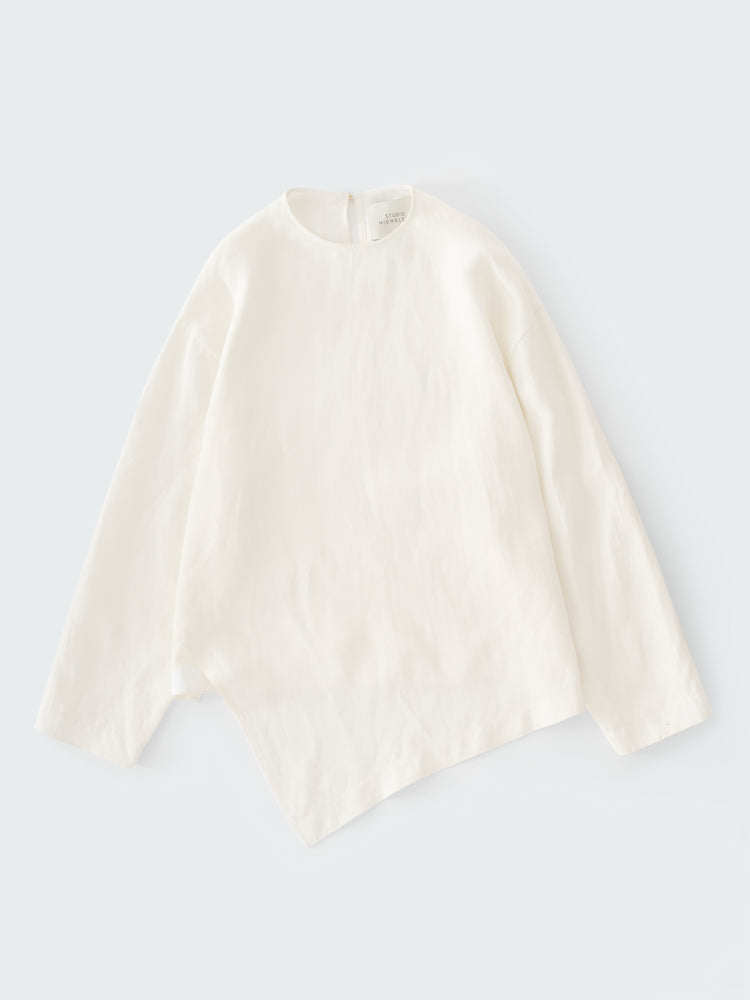 Bute Linen Top in Parchment