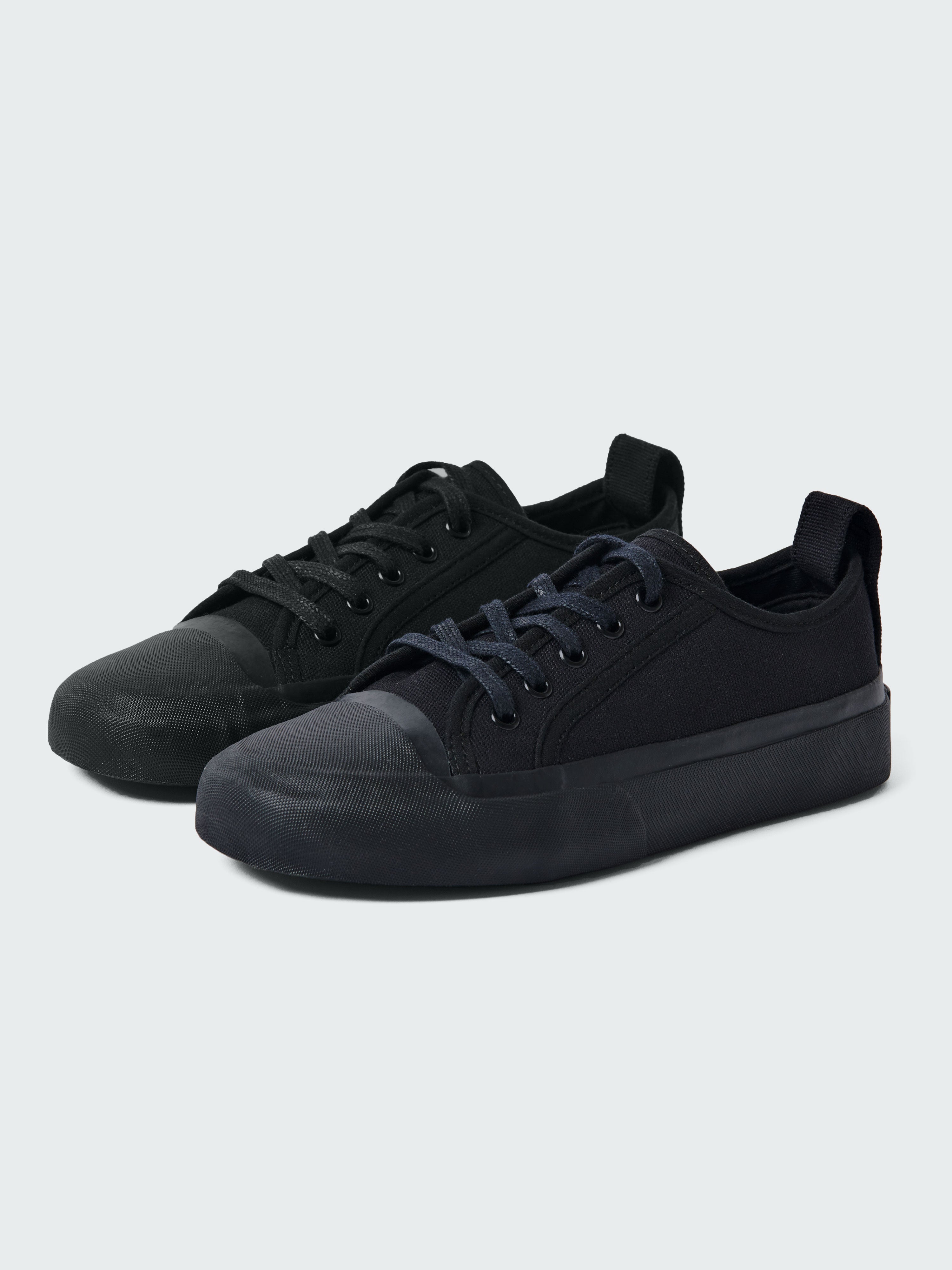 Byrd Canvas Shoe in Darkest Navy Tennis Shoes Studio Nicholson