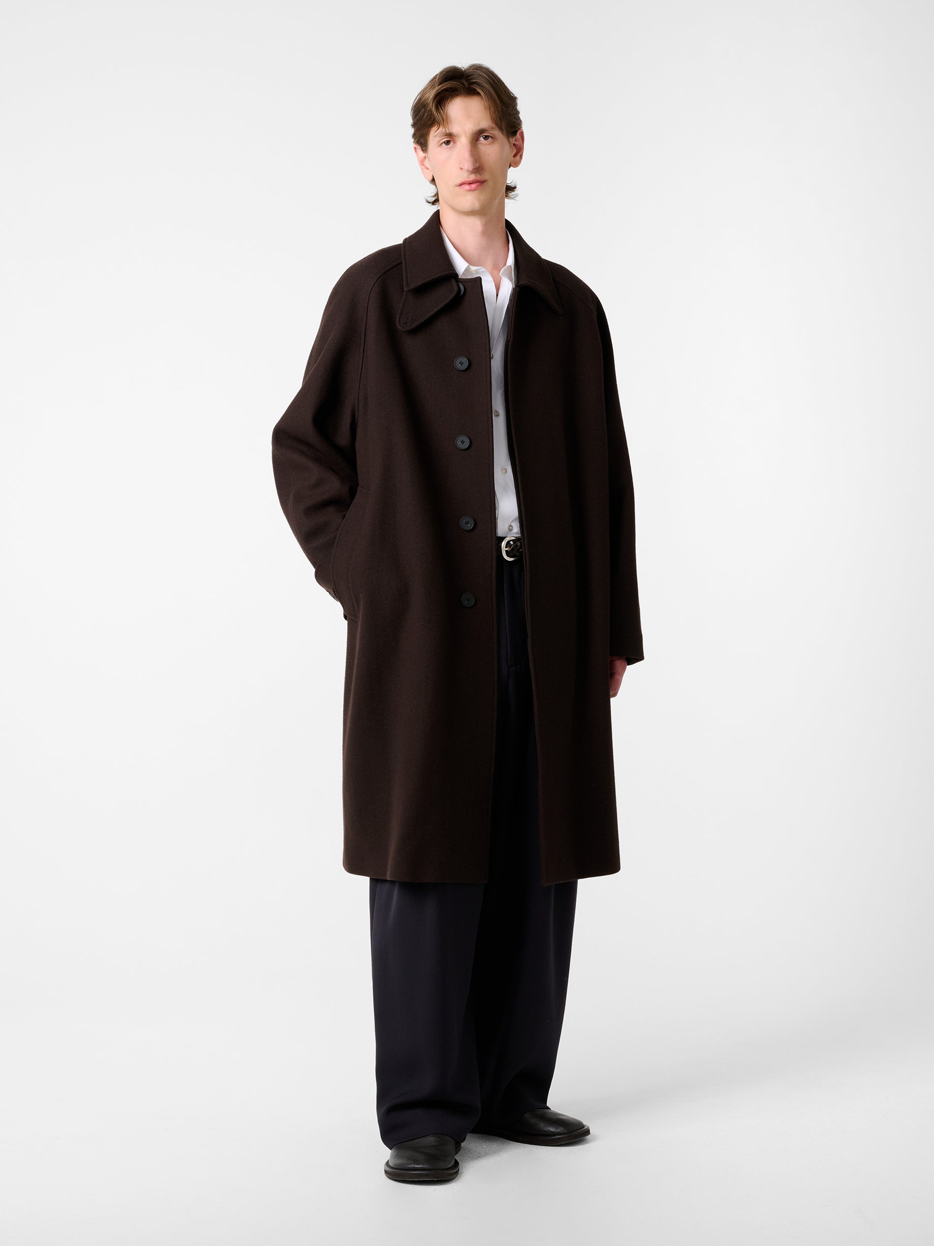 Cabo Coat in Espresso - Studio Nicholson