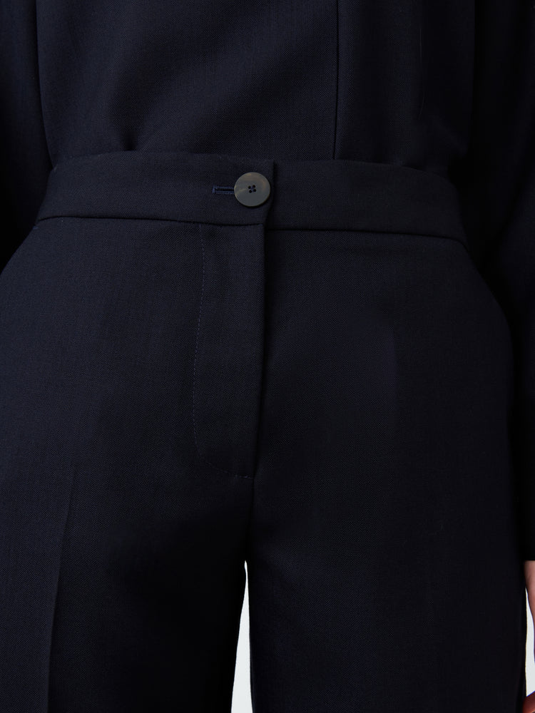 Cabra Tropical Wool Short in Darkest Navy