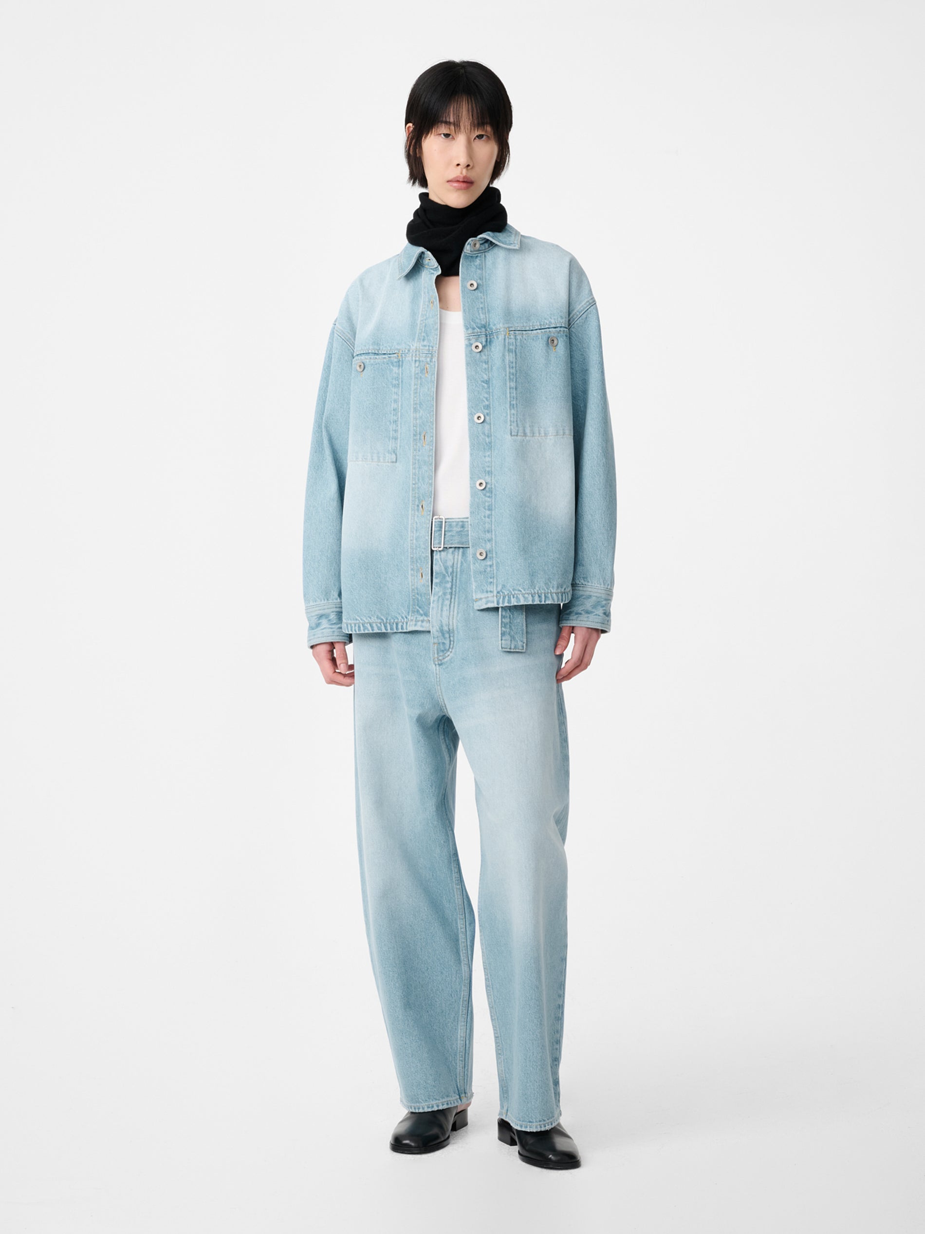 Cahun Denim Pant in Bleached Wash