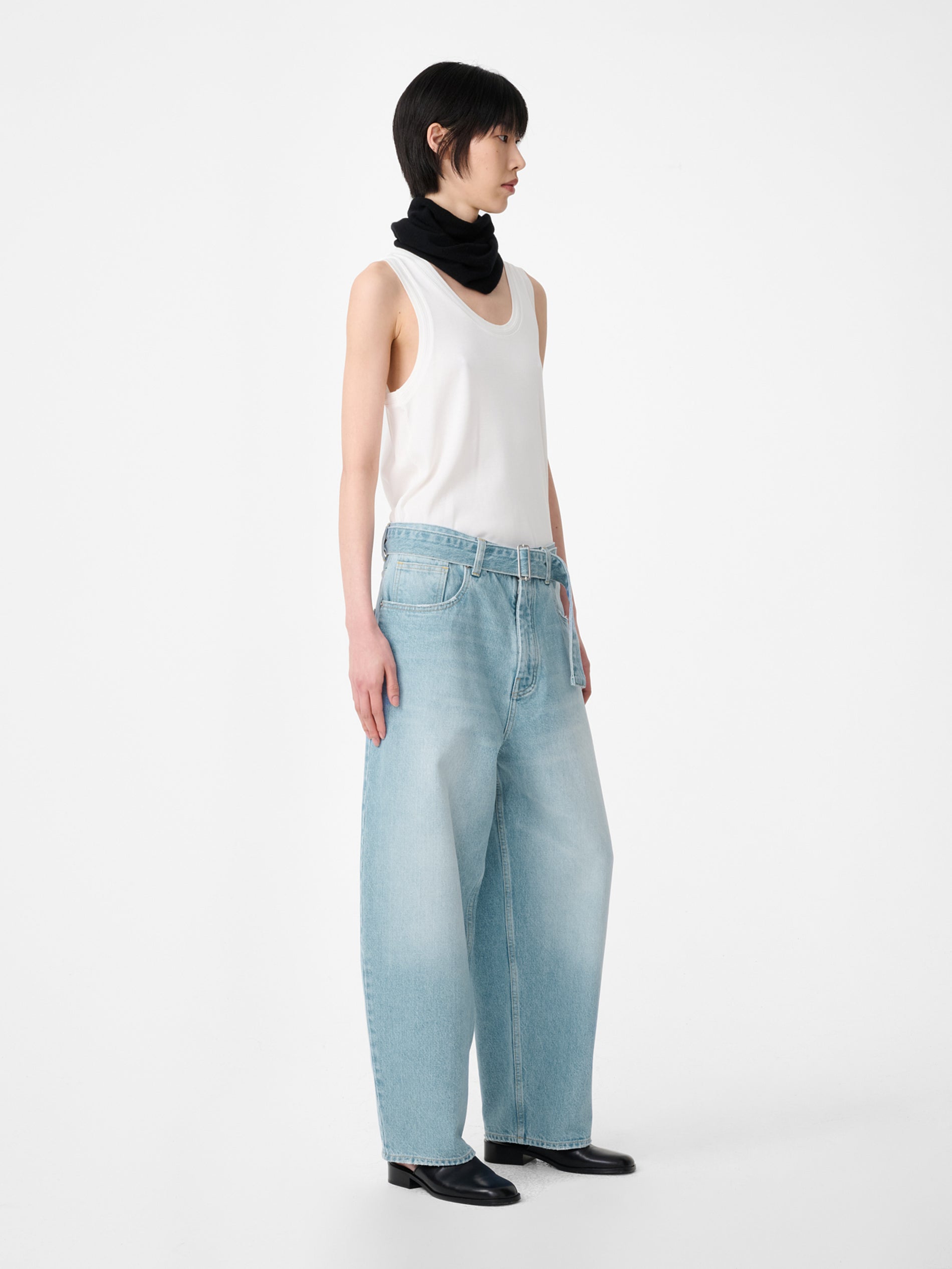 Cahun Denim Pant in Bleached Wash
