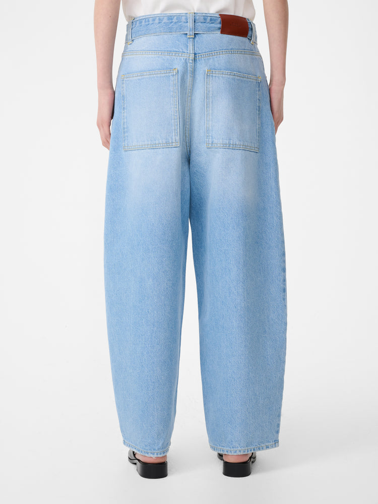 Cahun Denim Pant in Bleached Wash