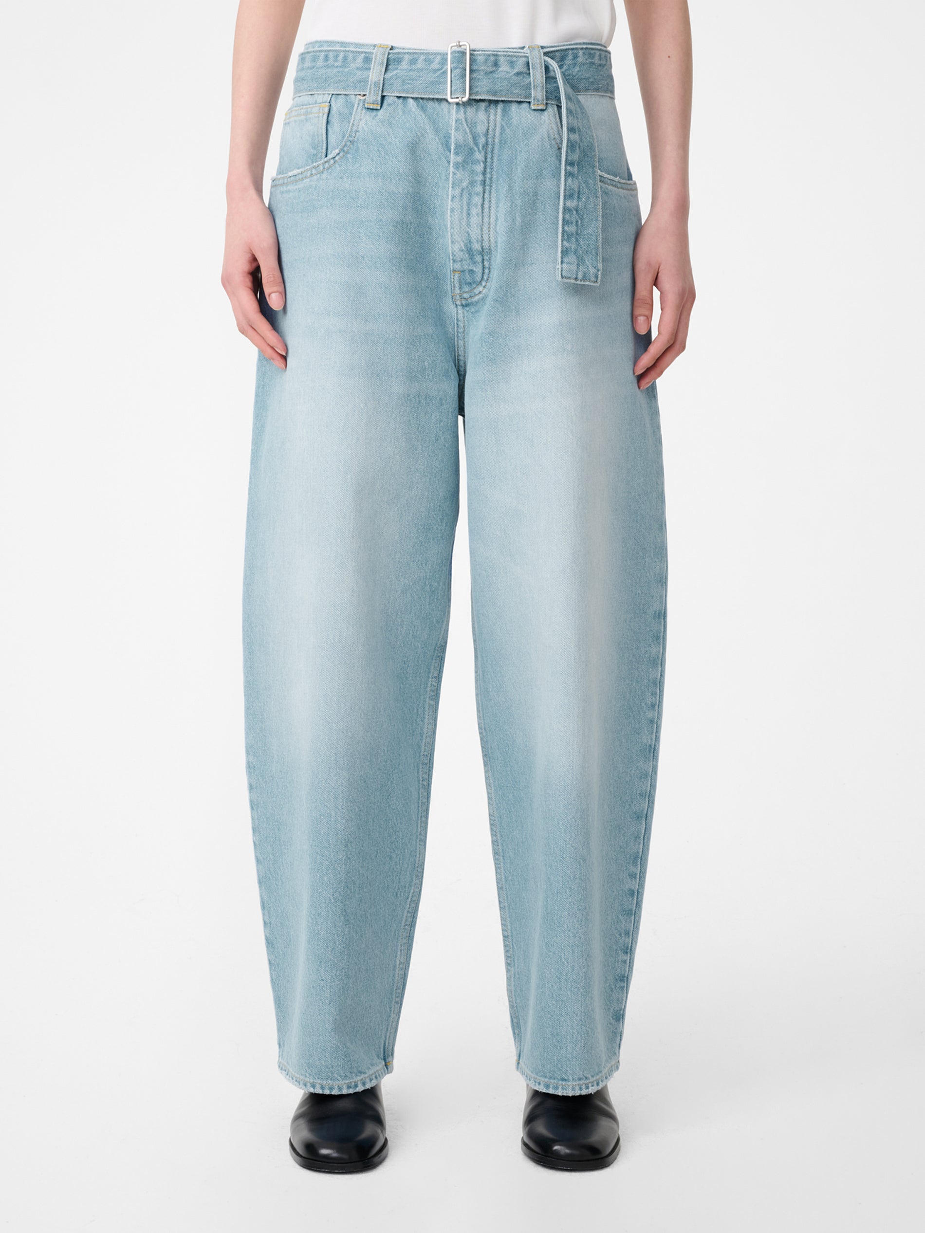 Cahun Denim Pant in Bleached Wash