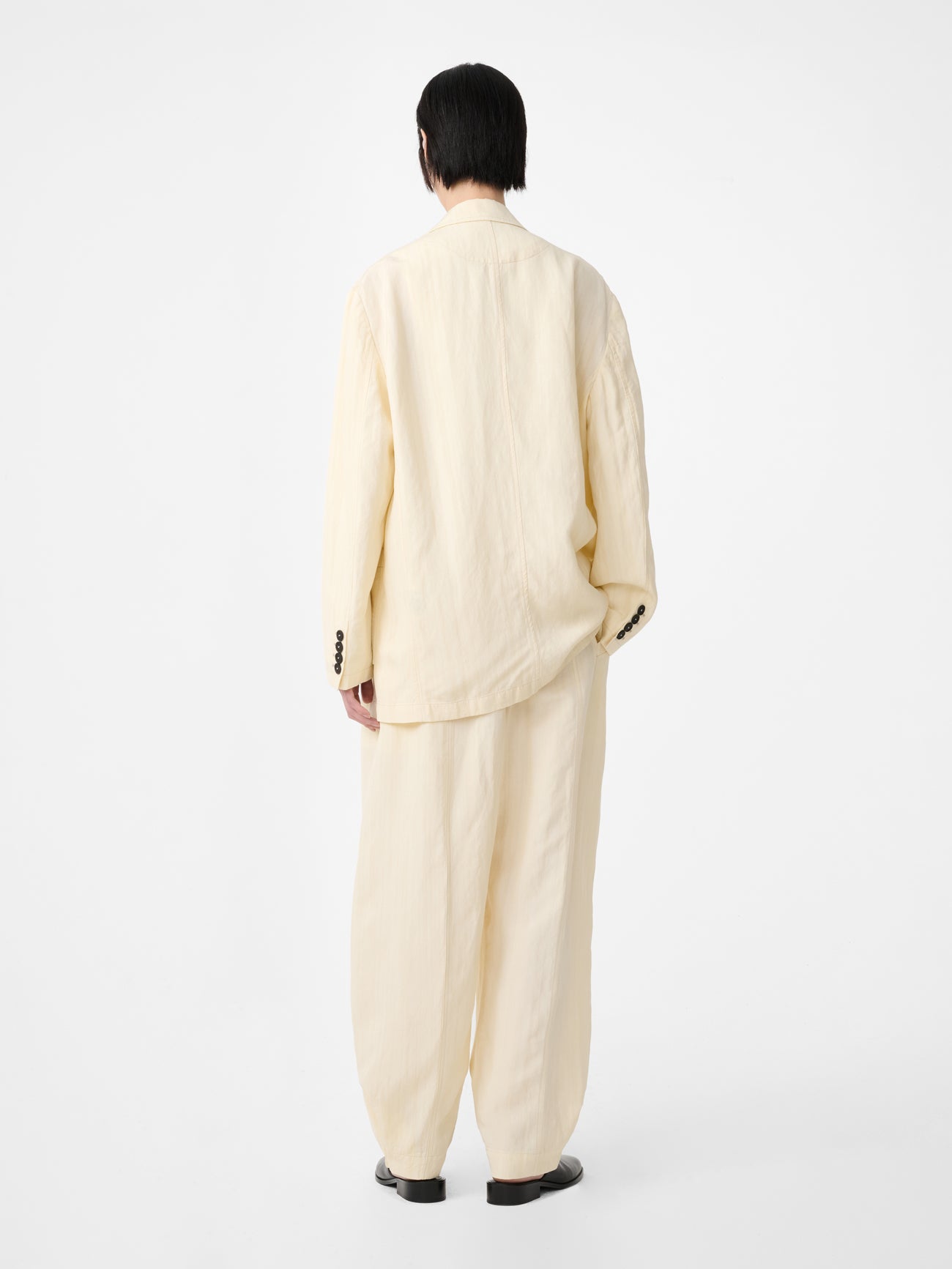 Calvo Belted Pant in Alabaster