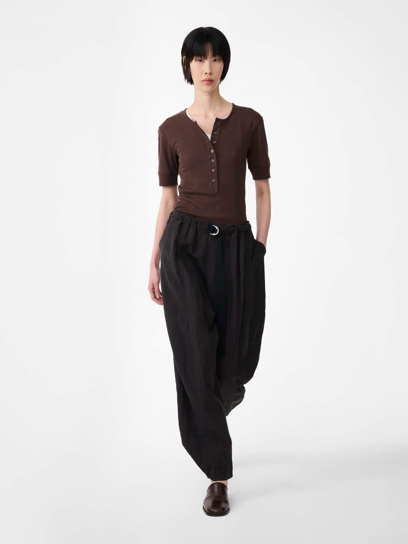 Calvo Belted Pant in Ore