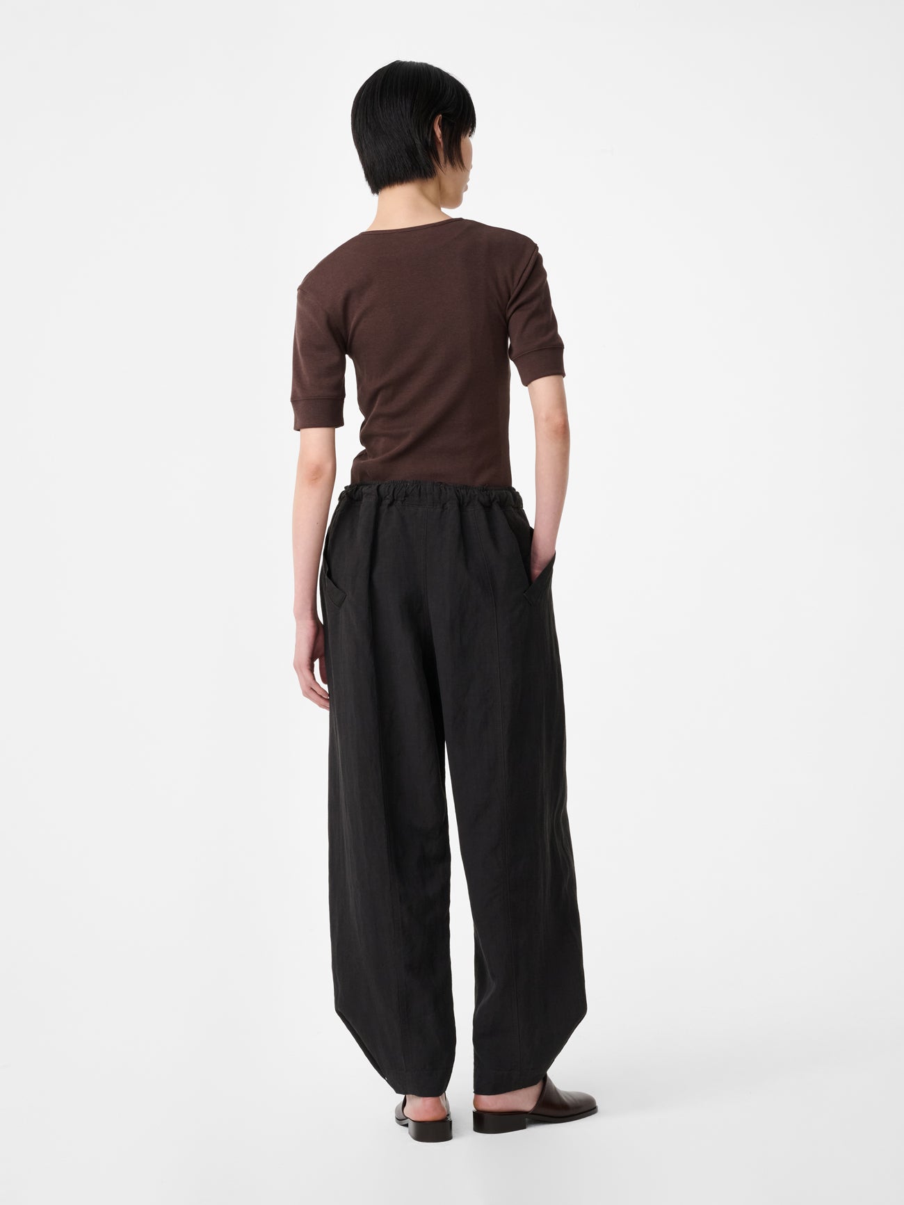 Calvo Belted Pant in Ore