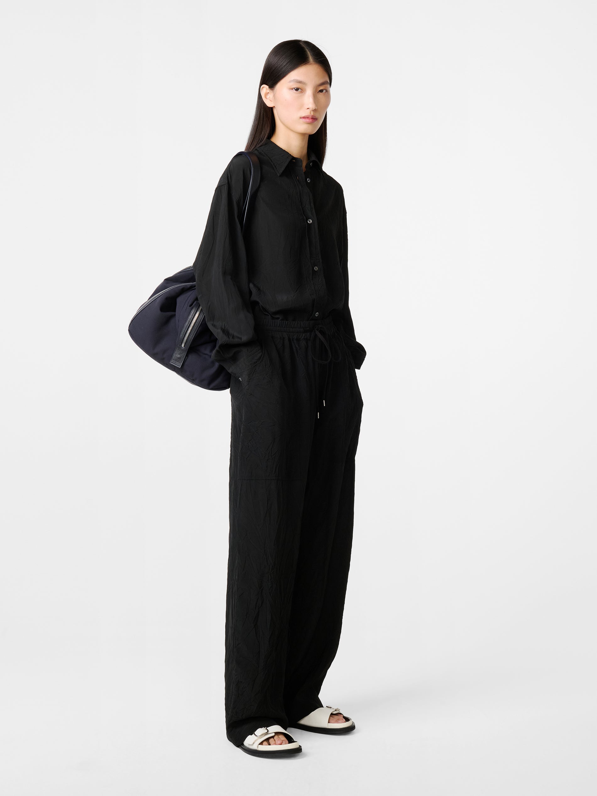 Capel Drawstring Pant in Black