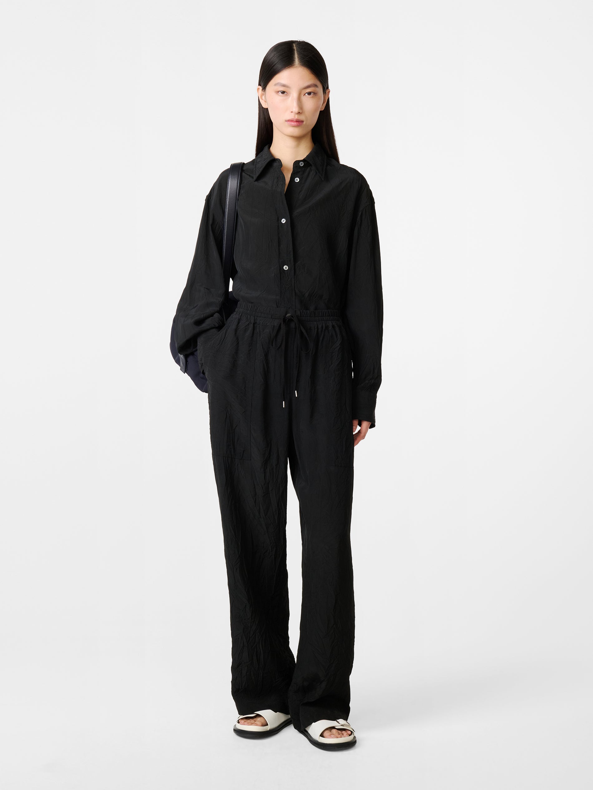 Capel Drawstring Pant in Black