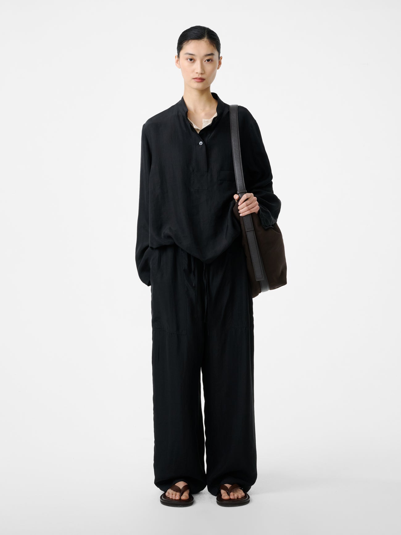 Capel Twill Drawstring Pant in Black – Studio Nicholson
