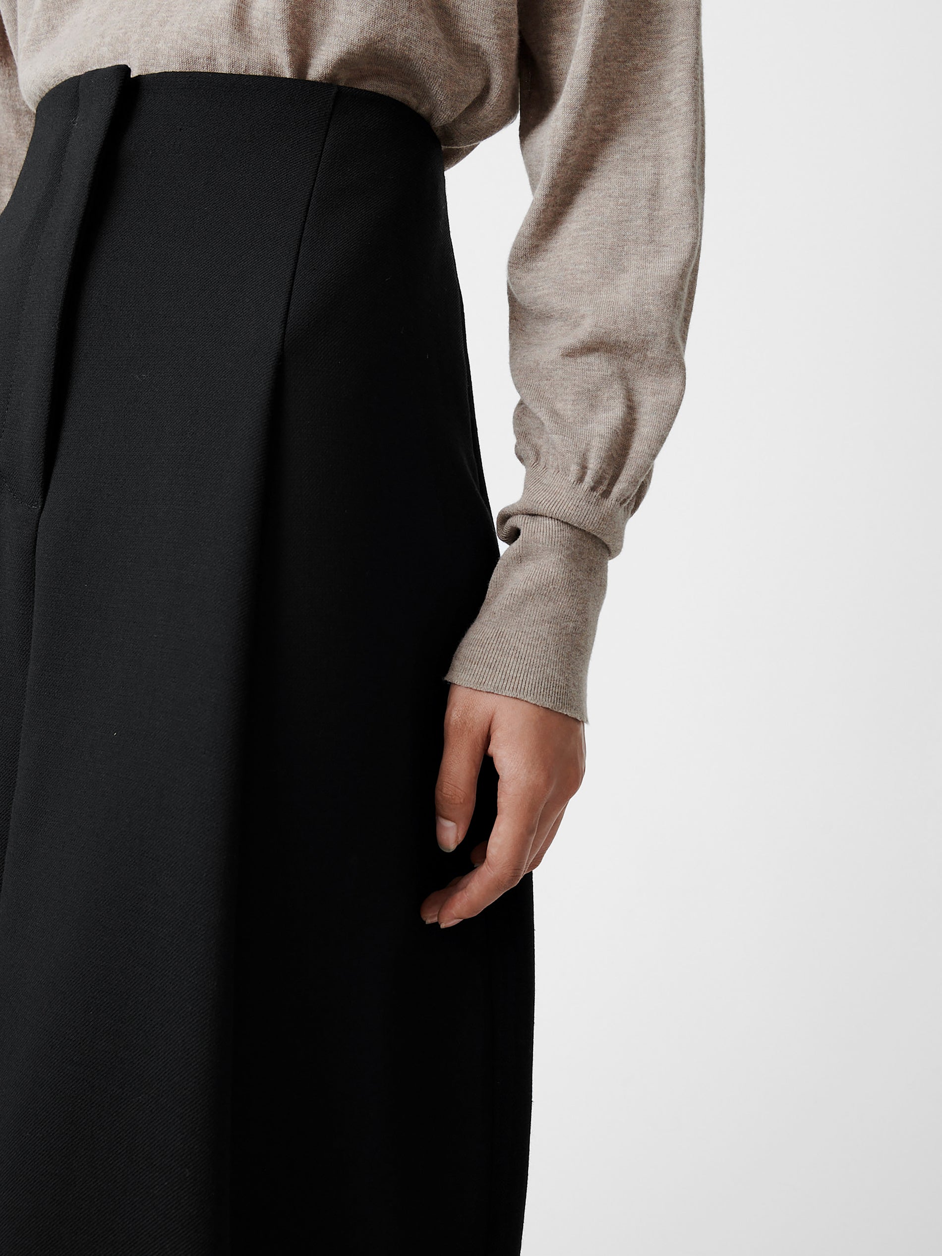 Carson Viscose Skirt in Black - Studio Nicholson