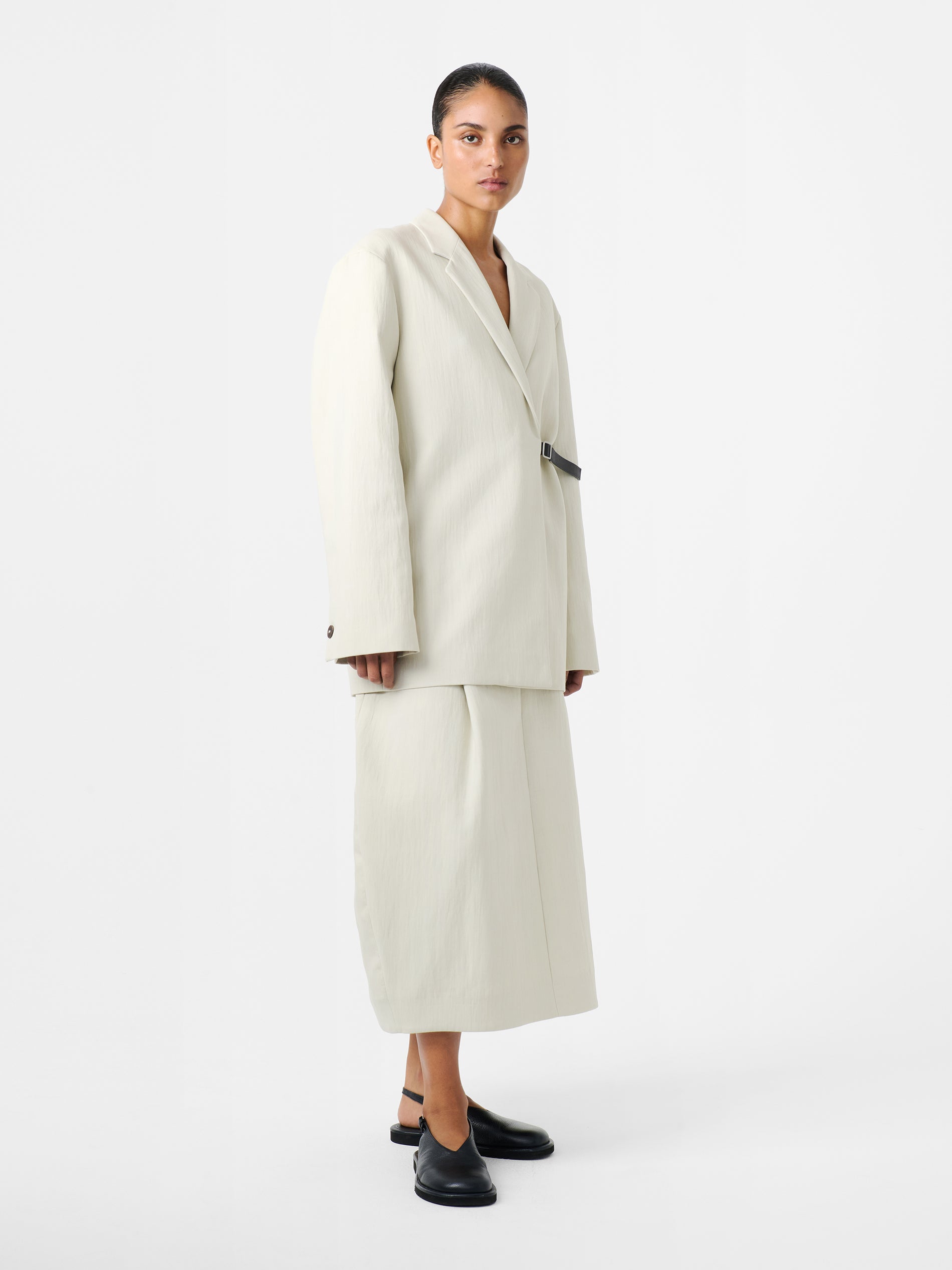 Carson Skirt in Dove - Studio Nicholson
