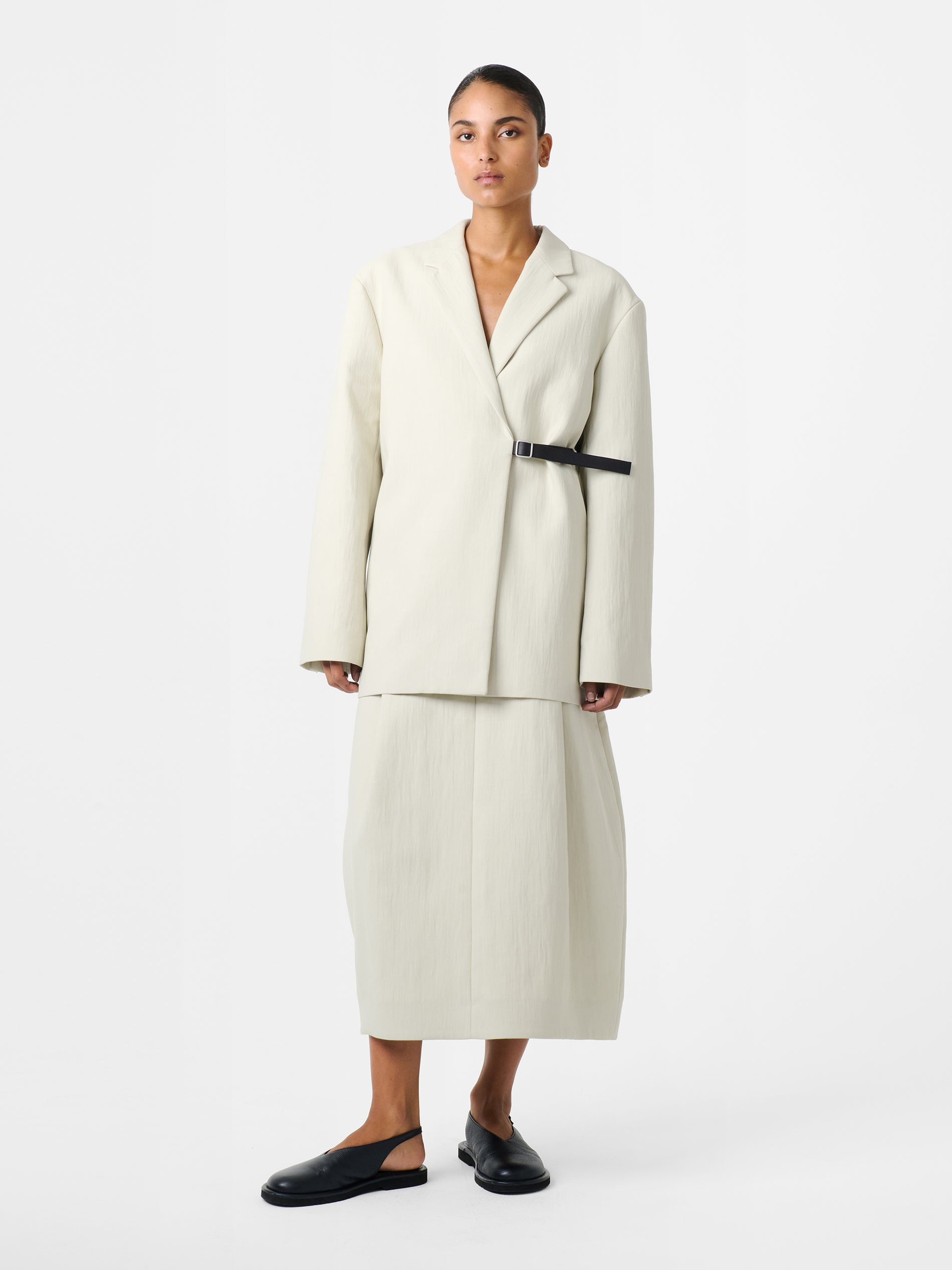 Carson Skirt in Dove - Studio Nicholson