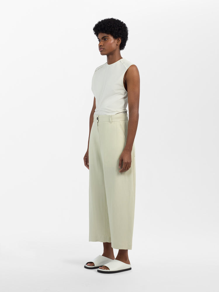 Chalco Viscose Linen Pant in Dove