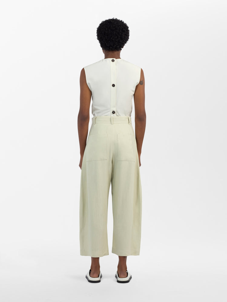 Chalco Viscose Linen Pant in Dove