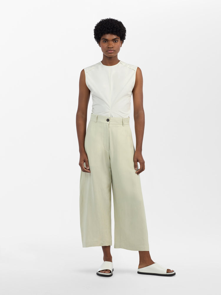Chalco Viscose Linen Pant in Dove