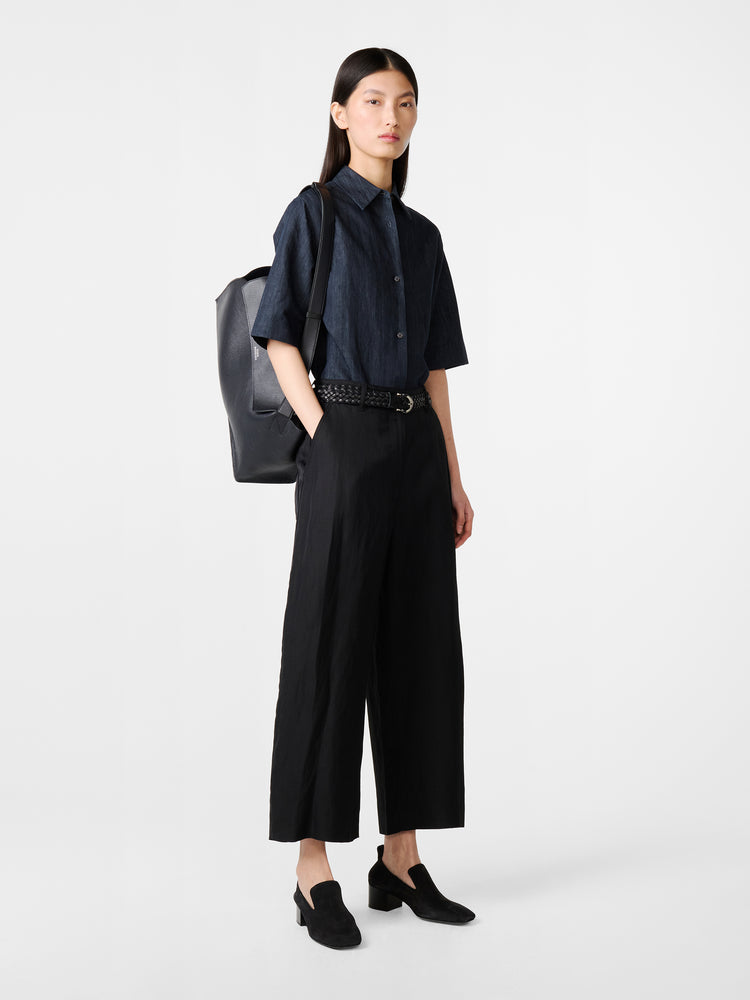 Chalco Linen Pant in Black