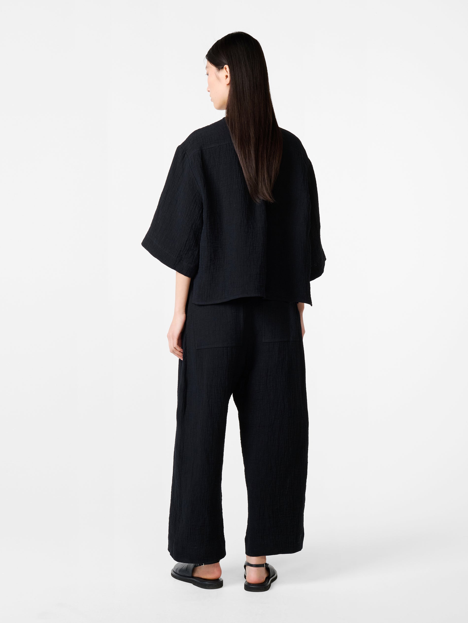 Chalco Linen Pant in Darkest Navy