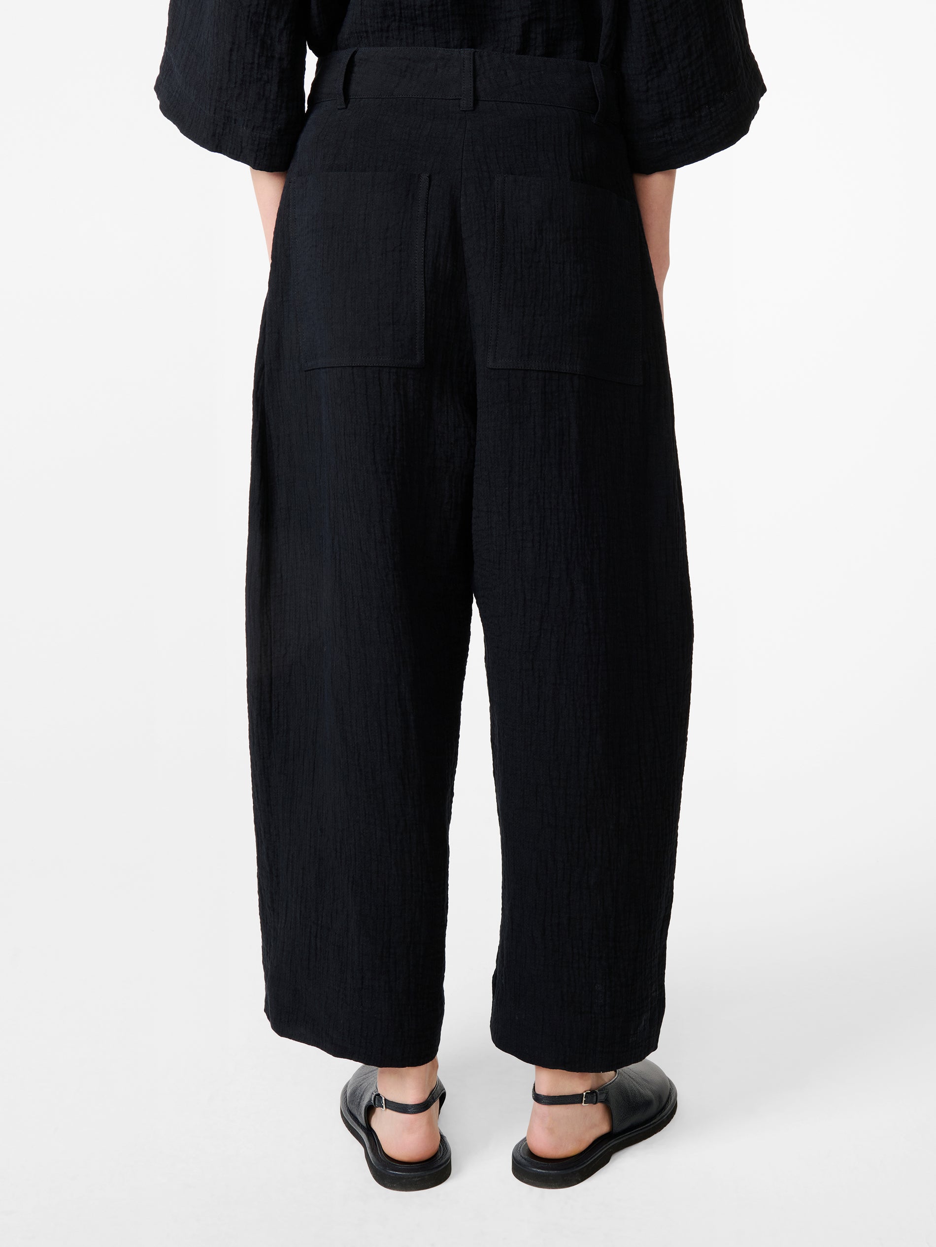 Chalco Linen Pant in Darkest Navy