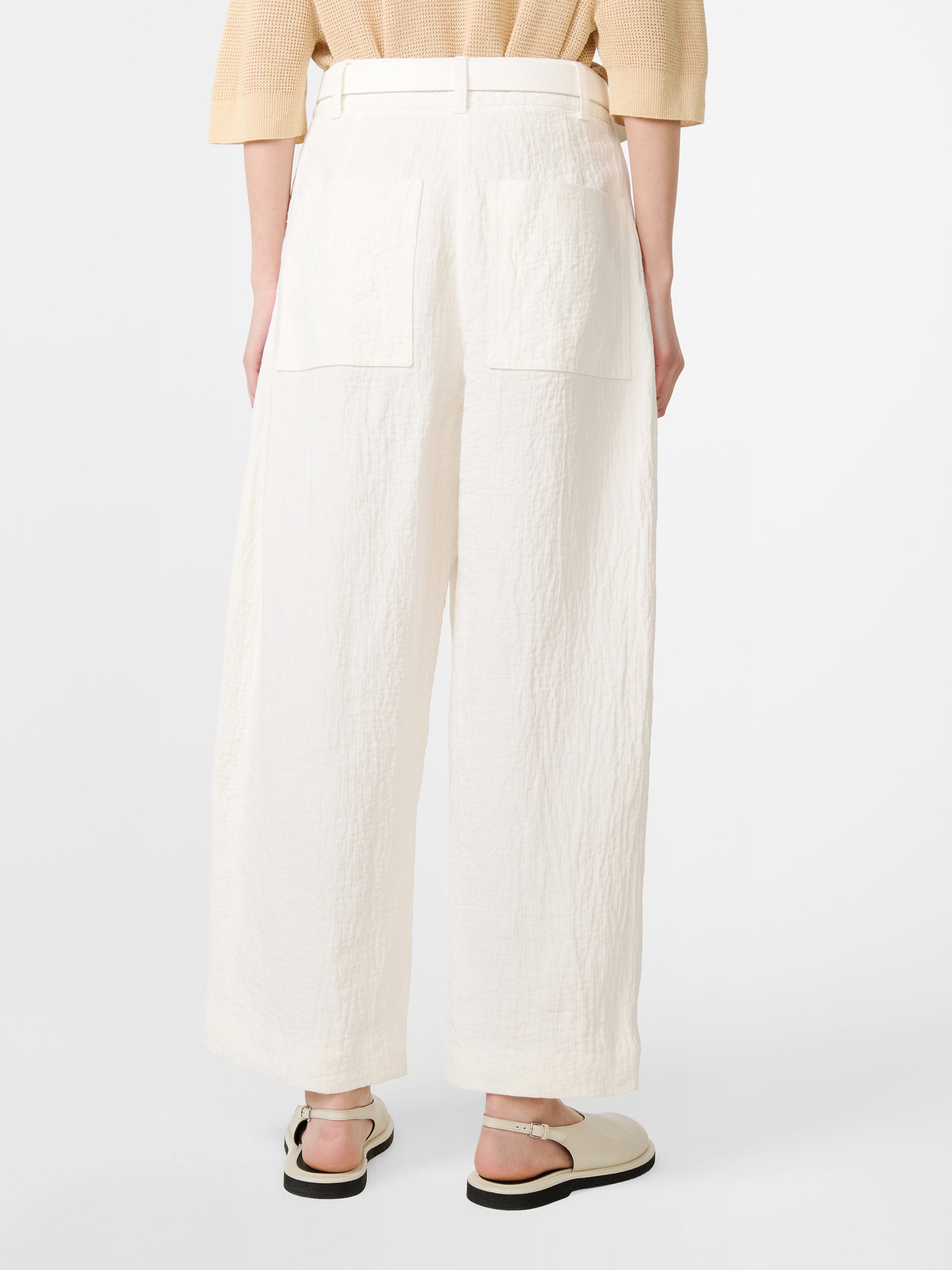 Chalco Linen Pant in Parchment - Studio Nicholson