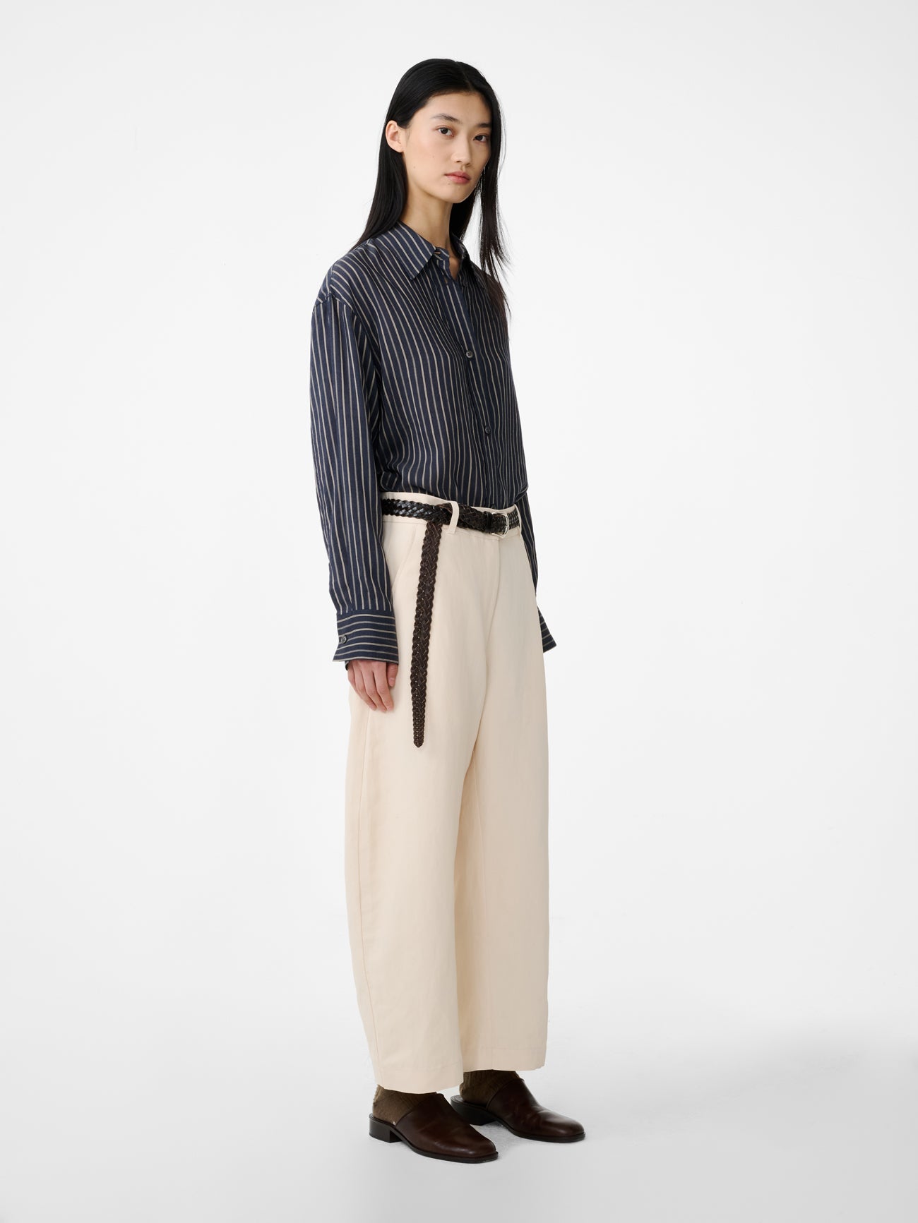 Chalco Linen Pant in Canvas - Studio Nicholson