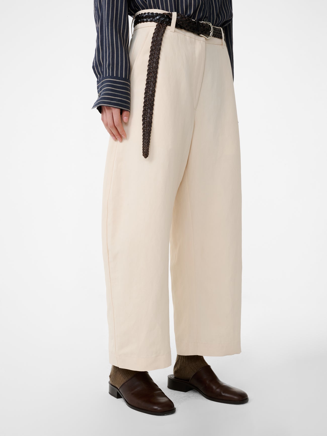Chalco Linen Pant in Canvas - Studio Nicholson