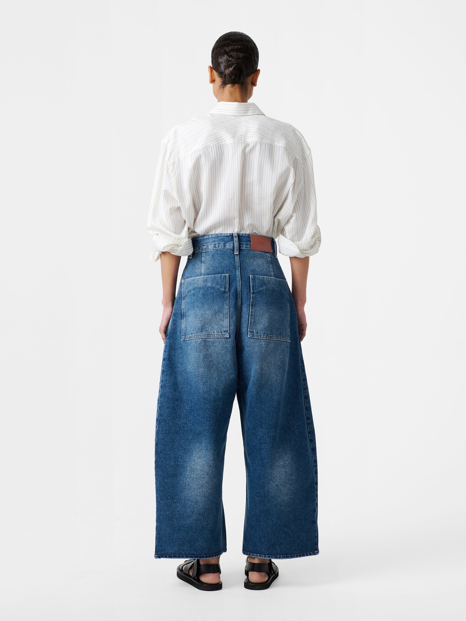 Chalco Denim Pant in Worn Wash Indigo - Studio Nicholson