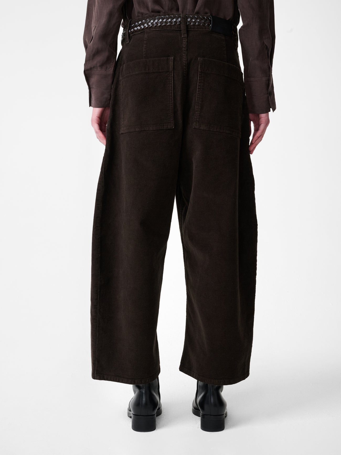Chalco Corduroy Wide Leg Pant in Coffee